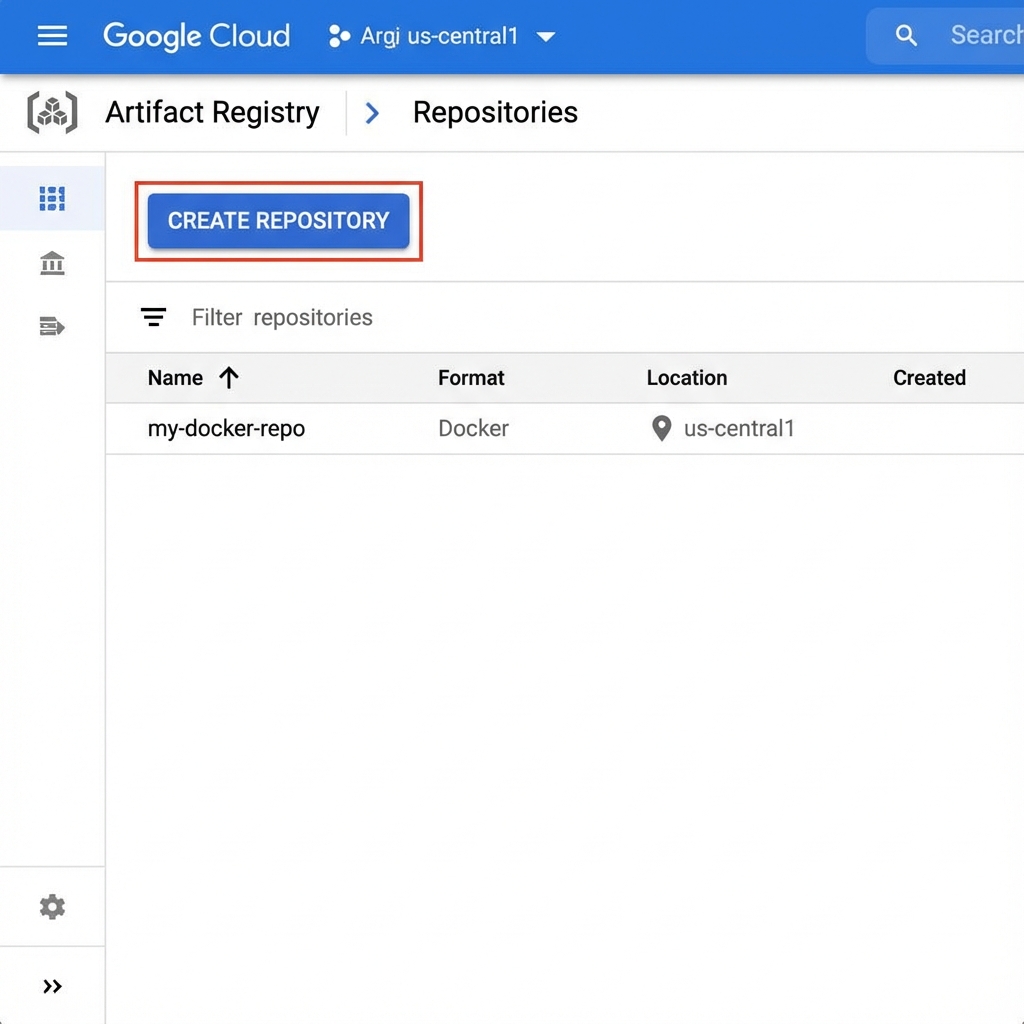 Artifact Registry UI